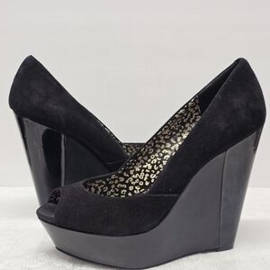 Jessica Simpson Black Wedges